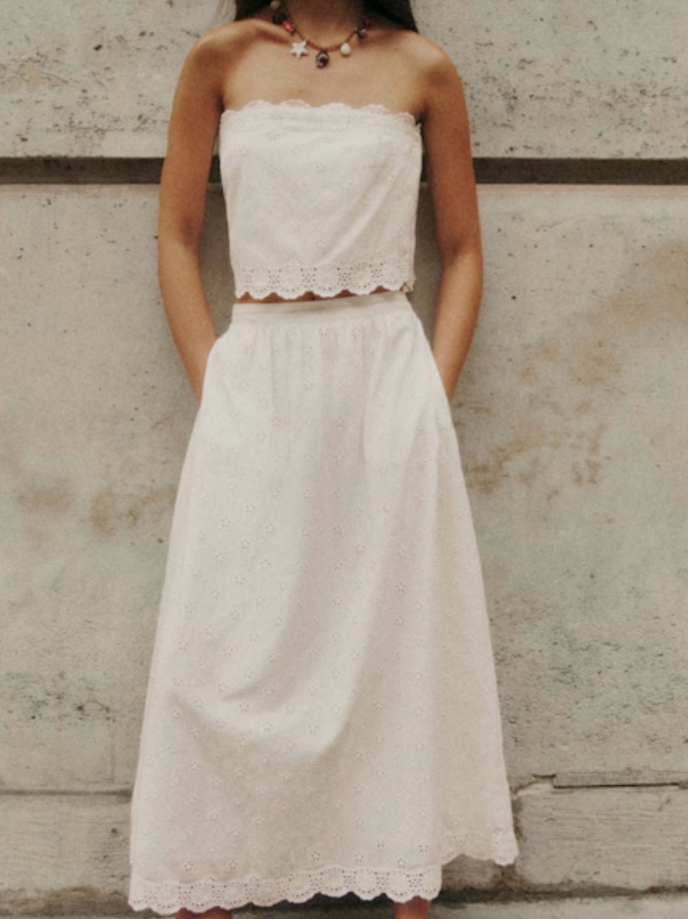 Sezane Nala Eyelet Skirt NWT size 2 - Picture 8 of 8